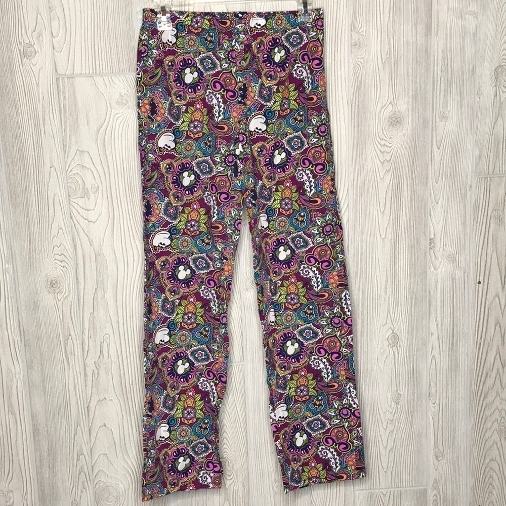 Disney Parks Mickey Paisley Pajama Pants - Picture 1 of 10